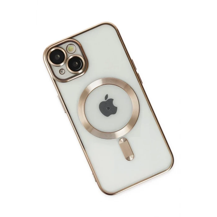 Newface Apple iPhone 14 Plus Kılıf Kross Magneticsafe Kapak - Gold