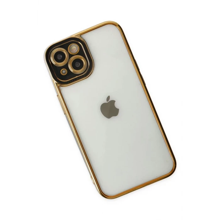 Newface Apple iPhone 14 Plus Kılıf Liva Lens Silikon - Siyah