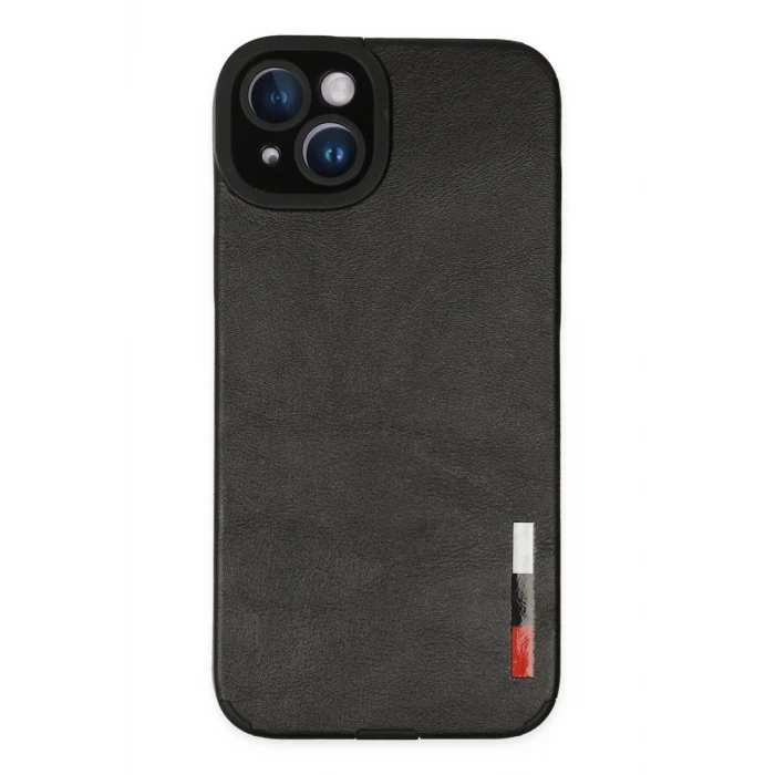 Newface Apple iPhone 14 Plus Kılıf Loop Deri Silikon - Siyah