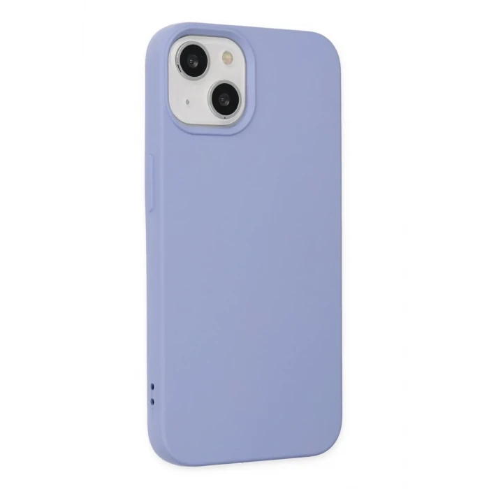 Newface Apple iPhone 14 Plus Kılıf Nano içi Kadife Silikon - Lila