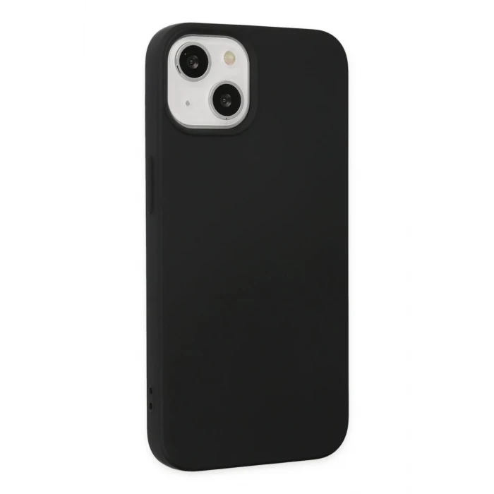 Newface Apple iPhone 14 Plus Kılıf Nano içi Kadife Silikon - Siyah