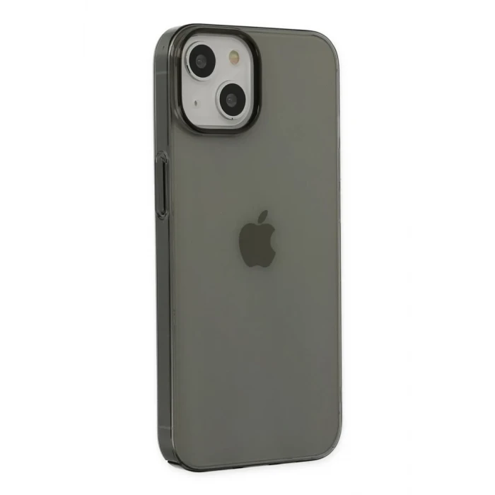Newface Apple iPhone 14 Plus Kılıf Pc Sert Şeffaf Kapak - Siyah