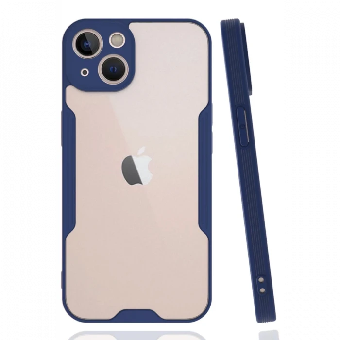 Newface Apple iPhone 14 Plus Kılıf Platin Silikon - Lacivert