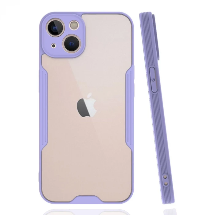 Newface Apple iPhone 14 Plus Kılıf Platin Silikon - Lila