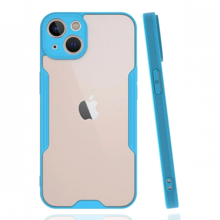Newface Apple iPhone 14 Plus Kılıf Platin Silikon - Mavi