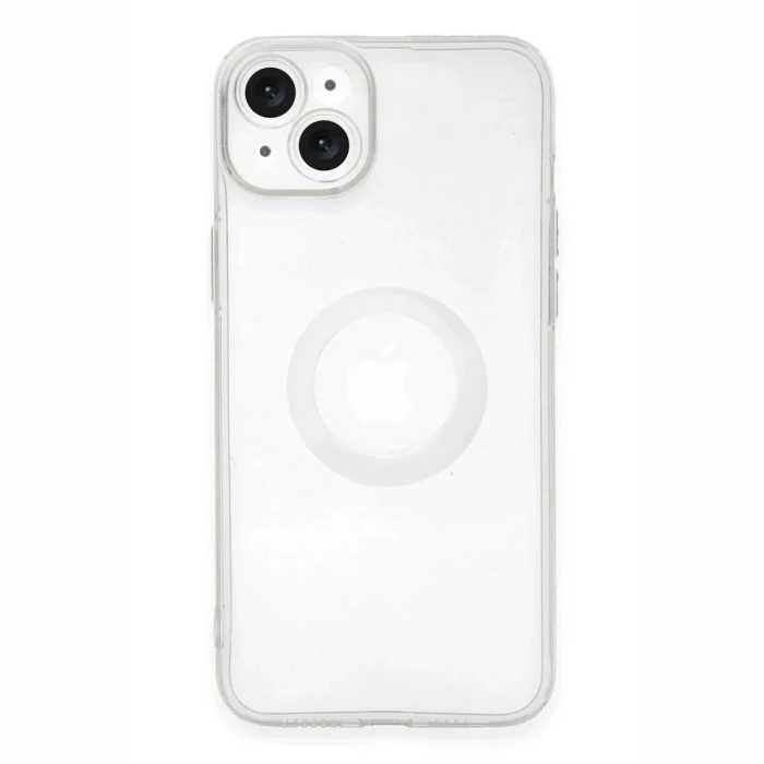 Newface Apple iPhone 14 Plus Kılıf Santa Lens Silikon - Şeffaf