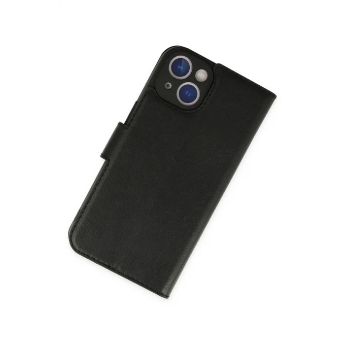 Newface Apple iPhone 14 Plus Kılıf Trend S Plus Kapaklı Kılıf - Siyah
