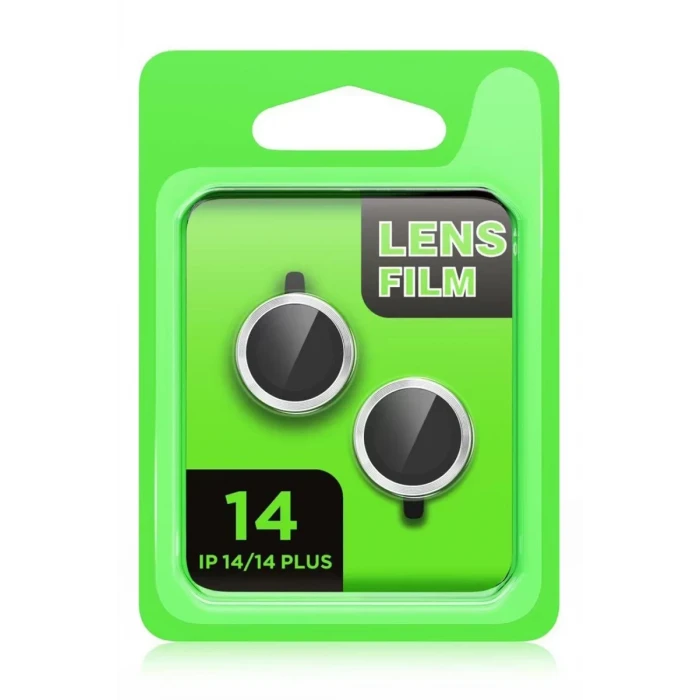 Newface Apple iPhone 14 Plus Raze Metal Kamera Lens - Mor