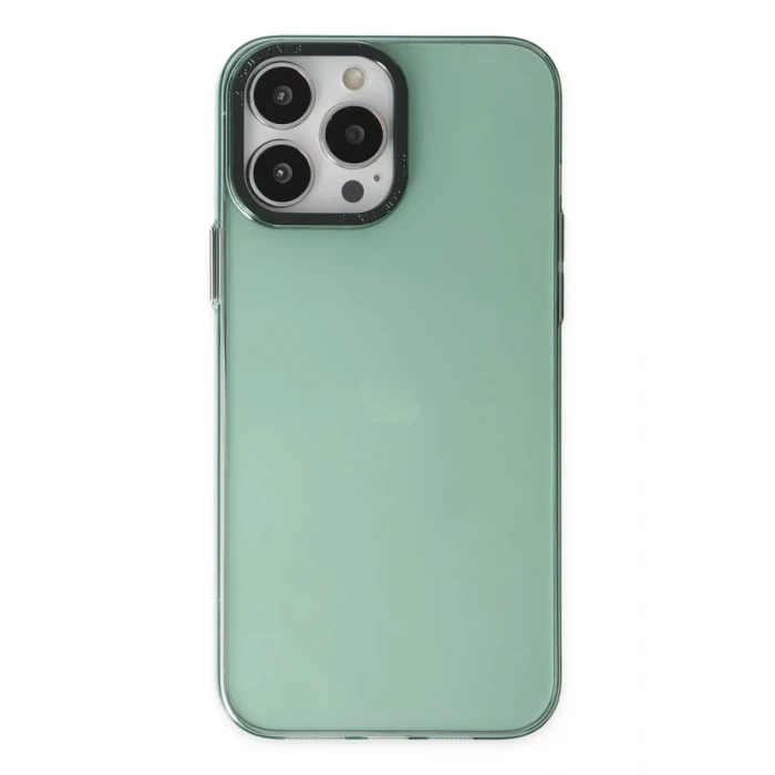 Newface Apple iPhone 14 Pro Kılıf Anka PC Sert Metal Kapak - Yeşil