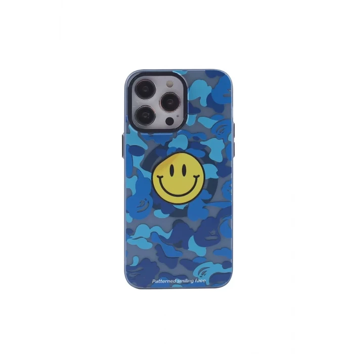 Newface Apple iPhone 14 Pro Kılıf Apollo Magneticsafe Desenli Kapak - Apollo Mavi - 1