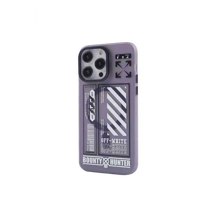 Newface Apple iPhone 14 Pro Kılıf Apollo Magneticsafe Desenli Kapak - Apollo Mor - 1