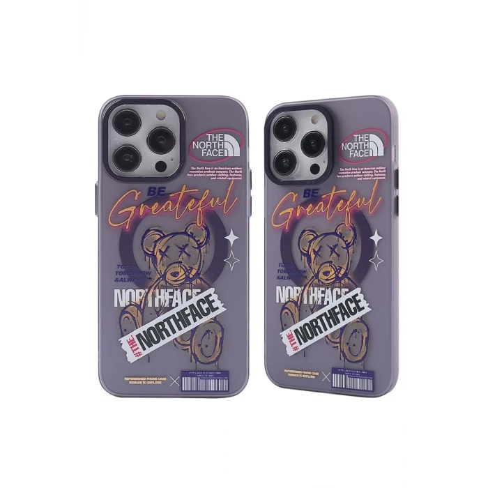 Newface Apple iPhone 14 Pro Kılıf Apollo Magneticsafe Desenli Kapak - Apollo Mor - 2