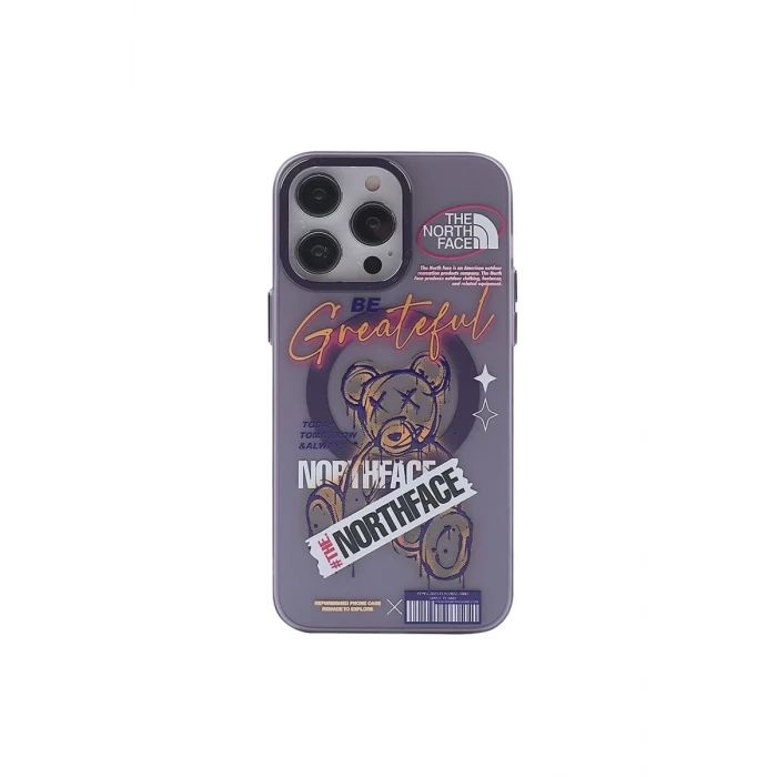 Newface Apple iPhone 14 Pro Kılıf Apollo Magneticsafe Desenli Kapak - Apollo Mor - 2