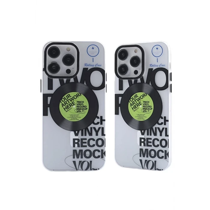 Newface Apple iPhone 14 Pro Kılıf Apollo Magneticsafe Desenli Kapak - Apollo Şeffaf - 5