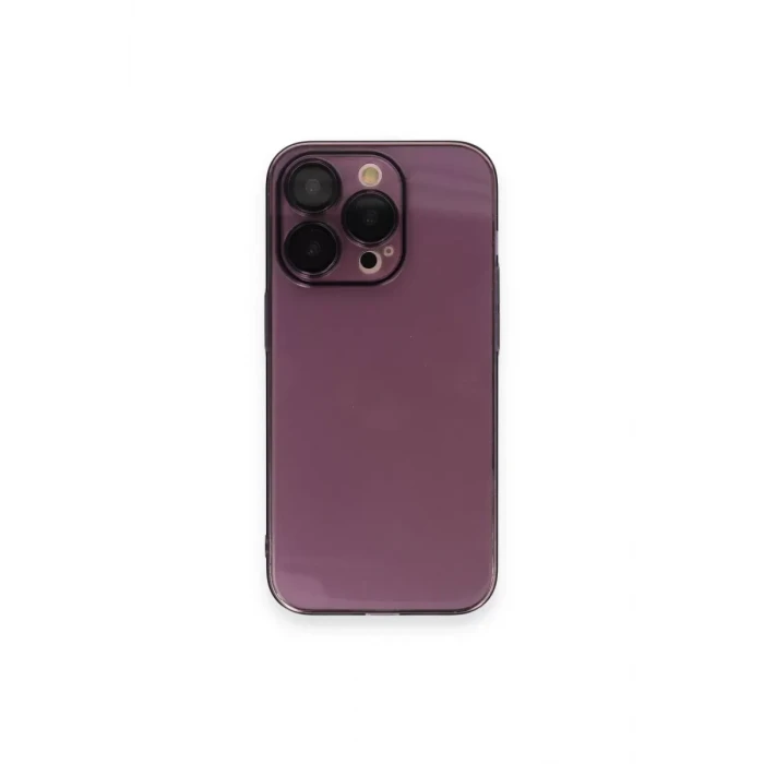 Newface Apple iPhone 14 Pro Kılıf Armada Lensli Kapak - Derin Mor