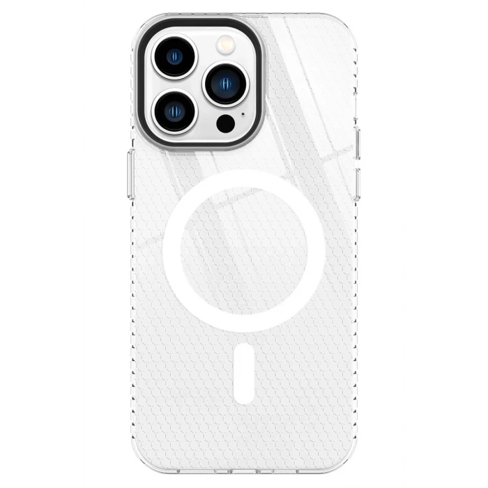 Newface Apple iPhone 14 Pro Kılıf Beta Magneticsafe Silikon - Şeffaf