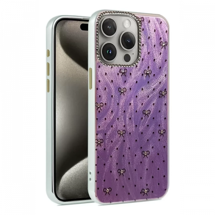 Newface Apple iPhone 14 Pro Kılıf Blade Aynalı Desenli Kapak - Desen 2