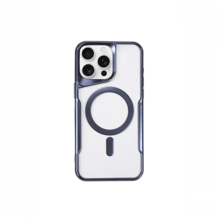 Newface Apple iPhone 14 Pro Kılıf Boyi Magsafe Silikon Kapak - Lacivert