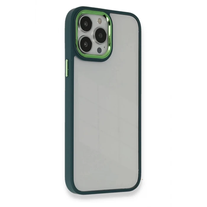 Newface Apple iPhone 14 Pro Kılıf Dora Kapak - Haki Yeşil