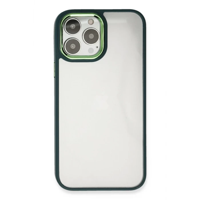 Newface Apple iPhone 14 Pro Kılıf Dora Kapak - Haki Yeşil