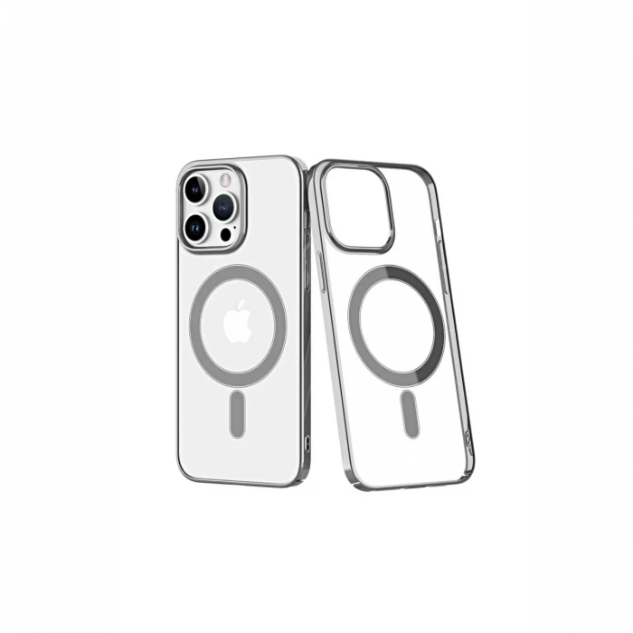 Newface Apple iPhone 14 Pro Kılıf Element Magneticsafe Sert Kapak - Gümüş