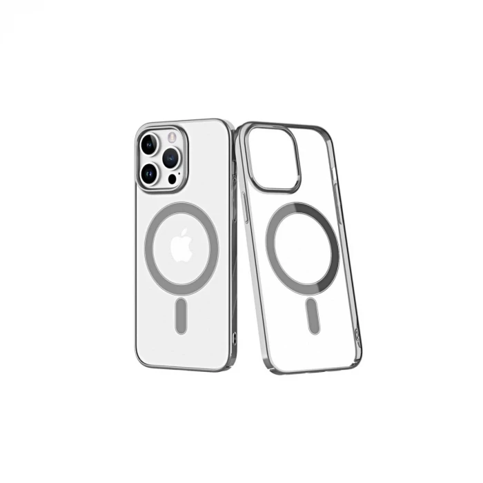 Newface Apple iPhone 14 Pro Kılıf Element Magneticsafe Sert Kapak - Gümüş