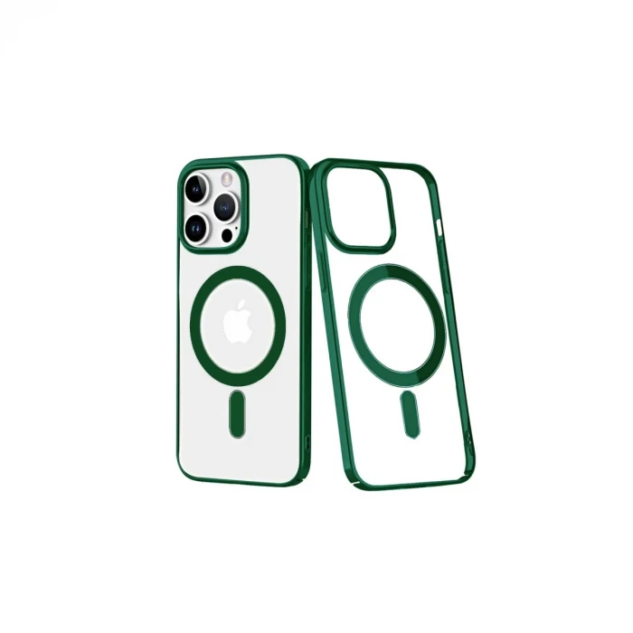 Newface Apple iPhone 14 Pro Kılıf Element Magneticsafe Sert Kapak - Köknar Yeşili