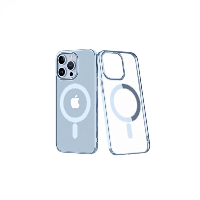 Newface Apple iPhone 14 Pro Kılıf Element Magneticsafe Sert Kapak - Sierra Blue