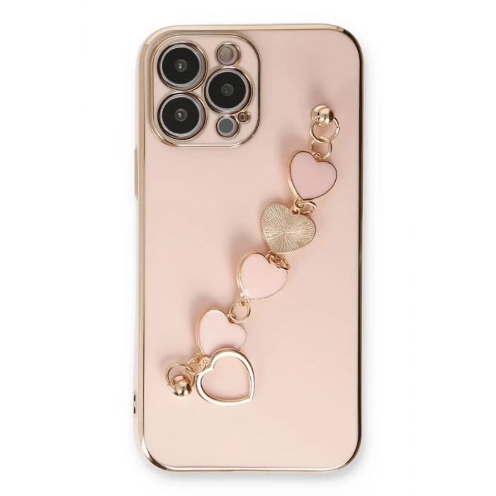 Newface Apple iPhone 14 Pro Kılıf Esila Silikon - Pudra