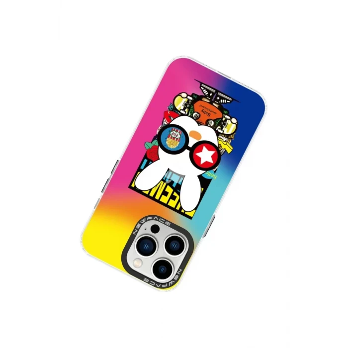 Newface Apple iPhone 14 Pro Kılıf Estoril Desenli Kapak - Estoril - 10