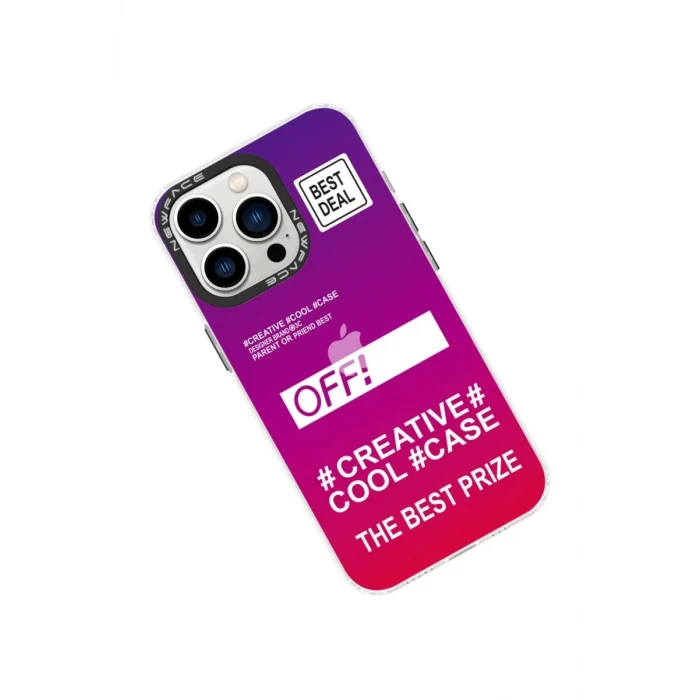 Newface Apple iPhone 14 Pro Kılıf Estoril Desenli Kapak - Estoril - 9