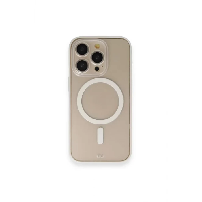 Newface Apple iPhone 14 Pro Kılıf Grand Magneticsafe Kapak - Beyaz