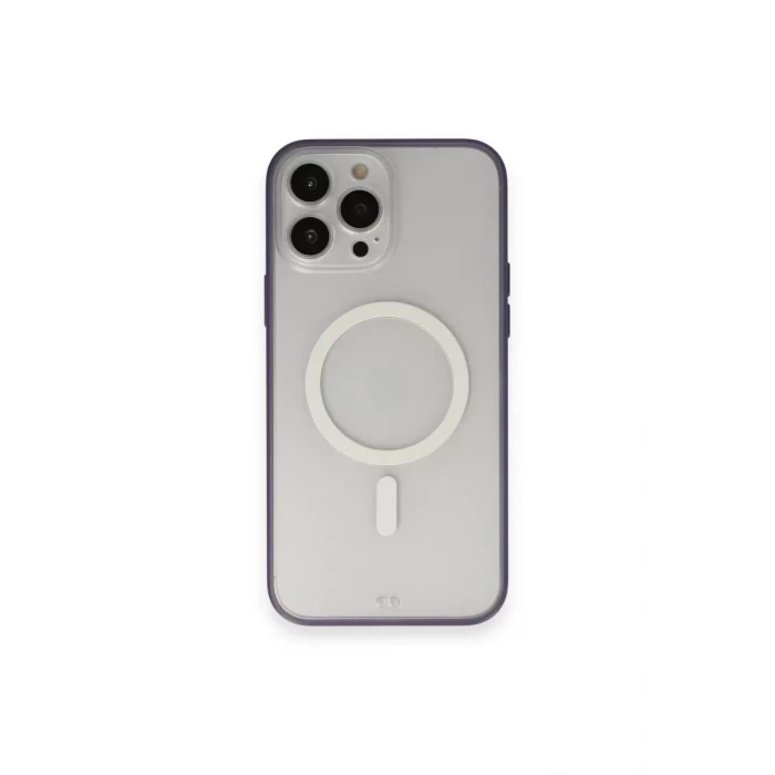 Newface Apple iPhone 14 Pro Kılıf Grand Magneticsafe Kapak - Mor