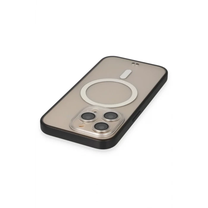 Newface Apple iPhone 14 Pro Kılıf Grand Magneticsafe Kapak - Siyah