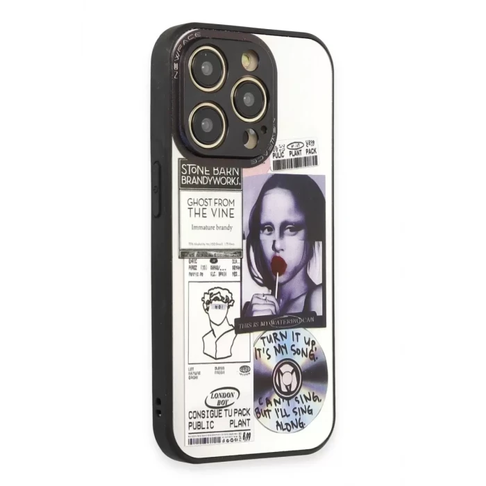 Newface Apple iPhone 14 Pro Kılıf Mirror Desenli Kapak - Mirror - 2