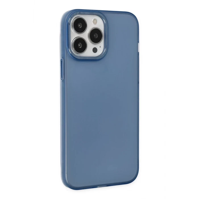 Newface Apple iPhone 14 Pro Kılıf Modos Metal Kapak - Lacivert