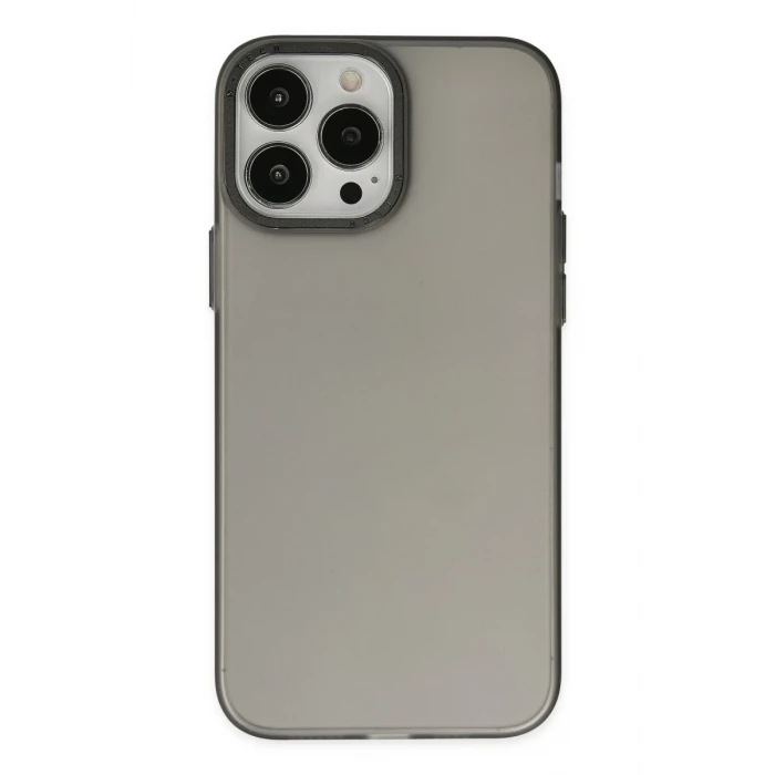 Newface Apple iPhone 14 Pro Kılıf Modos Metal Kapak - Siyah