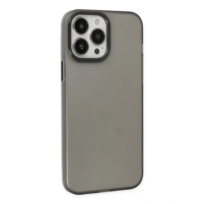 Newface Apple iPhone 14 Pro Kılıf Modos Metal Kapak - Siyah
