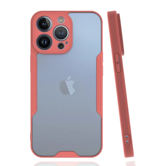 Newface Apple iPhone 14 Pro Kılıf Platin Silikon - Pembe