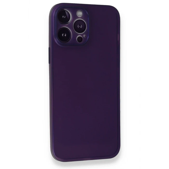 Newface Apple iPhone 14 Pro Kılıf PP Ultra İnce Kapak - Mor