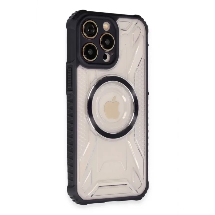 Newface Apple iPhone 14 Pro Kılıf Prag Magneticsafe Kapak - Siyah