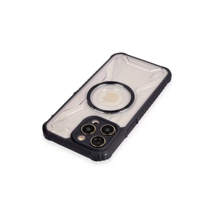 Newface Apple iPhone 14 Pro Kılıf Prag Magneticsafe Kapak - Siyah