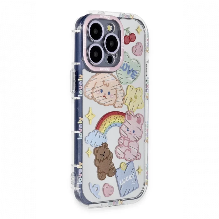 Newface Apple iPhone 14 Pro Kılıf Reflexion Desenli Kapak - Desen 4