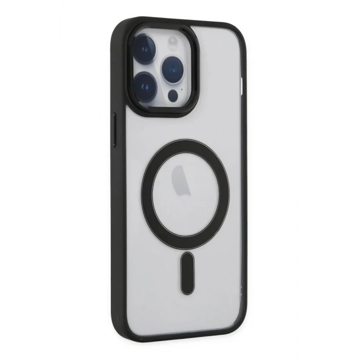 Newface Apple iPhone 14 Pro Kılıf Room Magneticsafe Silikon - Siyah