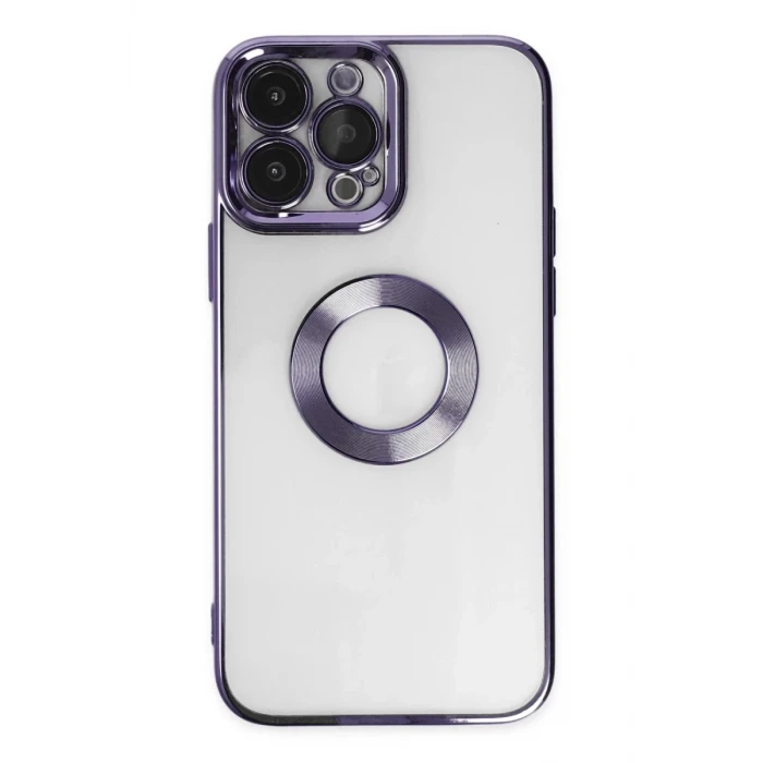 Newface Apple iPhone 14 Pro Kılıf Slot Silikon - Mor