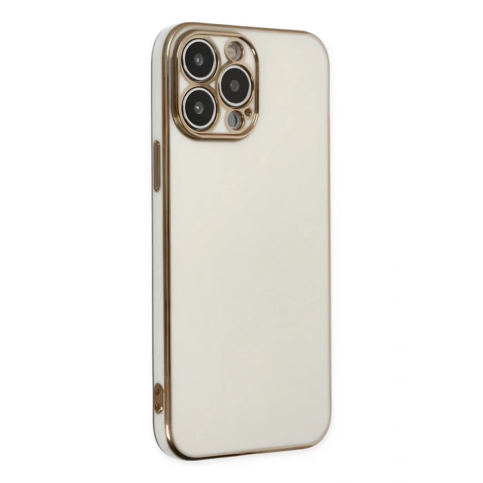 Newface Apple iPhone 14 Pro Kılıf Volet Silikon - Beyaz