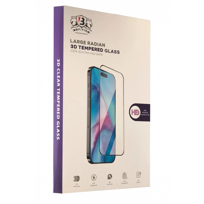 Newface Apple iPhone 14 Pro Max Bilvis 3D Radian Cam Ekran Koruyucu