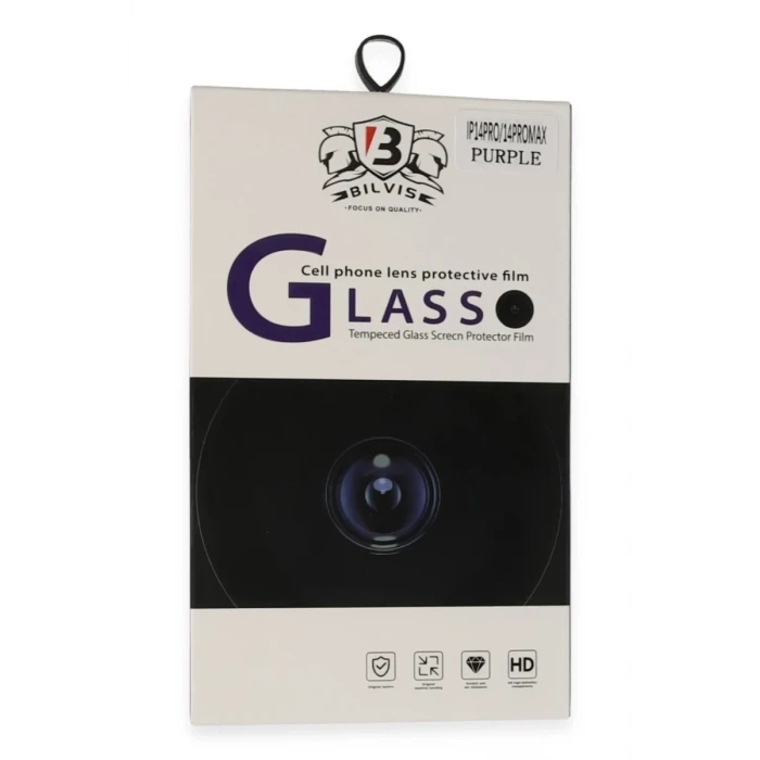 Newface Apple iPhone 14 Pro Max Bilvis Titan Kamera Lens - Derin Mor