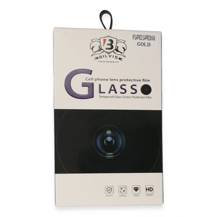 Newface Apple iPhone 14 Pro Max Bilvis Titan Kamera Lens - Gold