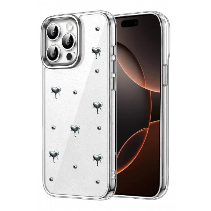 Newface Apple iPhone 14 Pro Max Fiyonk Desenli Kapak - Desen 1
